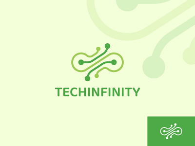 Tech infinity branding identity brand branding company logo graphic design identity logo tech technology