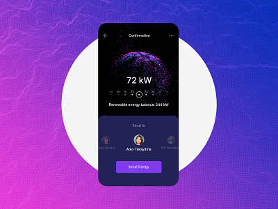 Energy Distribution. Concept App.