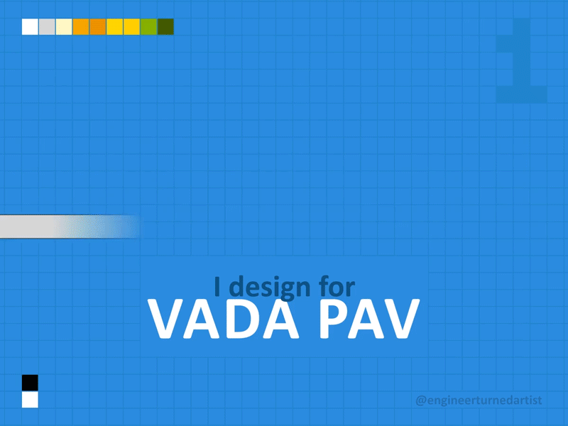 I Design series #1 Vada pav adobe after effects animation colors design illustration illustrator motion vector