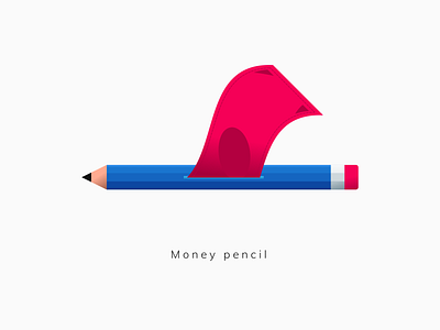 Money Pencil adobe colors design illustration illustrator shapes