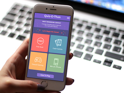Quiz App UI Design app design quiz quiz game ui ux web