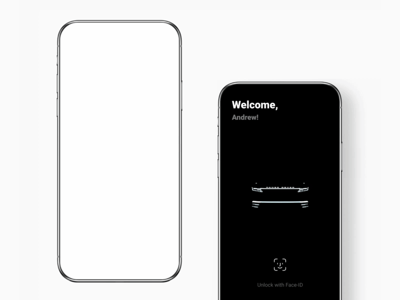 Log in screen - Range Rover Smart Car app animation app automobile automotive car design minimal mobile smart ui ux web website