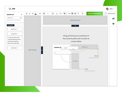 Cross-Tabulation Advance mode gradient landing page layout survey trigonometry ui ui design uiux user interface ux web design wireframe