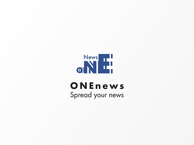 OneNews Logo Concept branding illustration logo typography vector