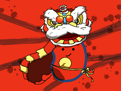 Liondance Bean! avatar character design character designs chinesenewyear design illustration liondance vector