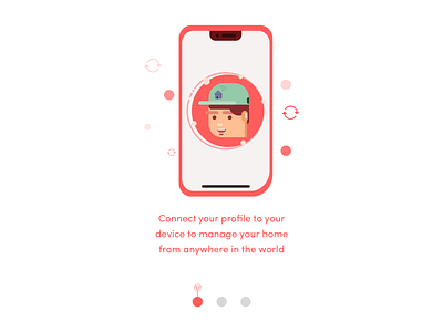 Connect your profile to your device character character design connection design device illustration profile