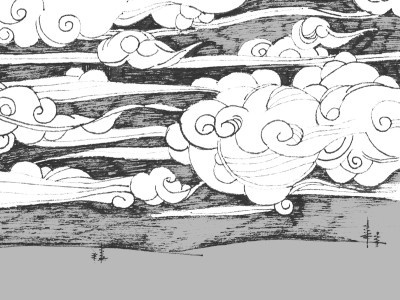 Run,Black,Run pen hand drawing illustration