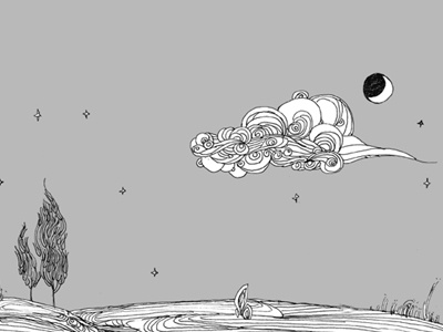 Run Black, Run illustration hand drawing pen