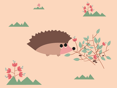 Hedgehog hedgehog illustration illustrator kidsbook vector