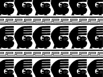 Chan Chan pattern black an white chan chan design illustration pattern squirrel
