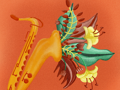 Saxophone flowers