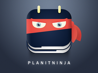 Planit Ninja app icon illustrator logo ninja