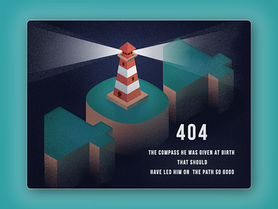 008 404 Page 008 100days 404 dailyui illustration illustrator isometric lost sea