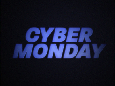 Cyber Monday cyber cybermonday e commers eletronic font glow monday promotion promotional sale tech typography