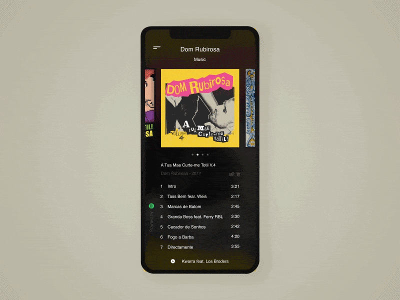 Responsive Album Section Design