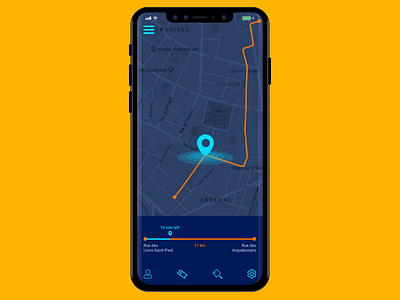 Daily UI Challenge 020 daily ui daily ui challenge daily ui challenge 020 design design practice location tracker mobile design practice tracker tracking ui