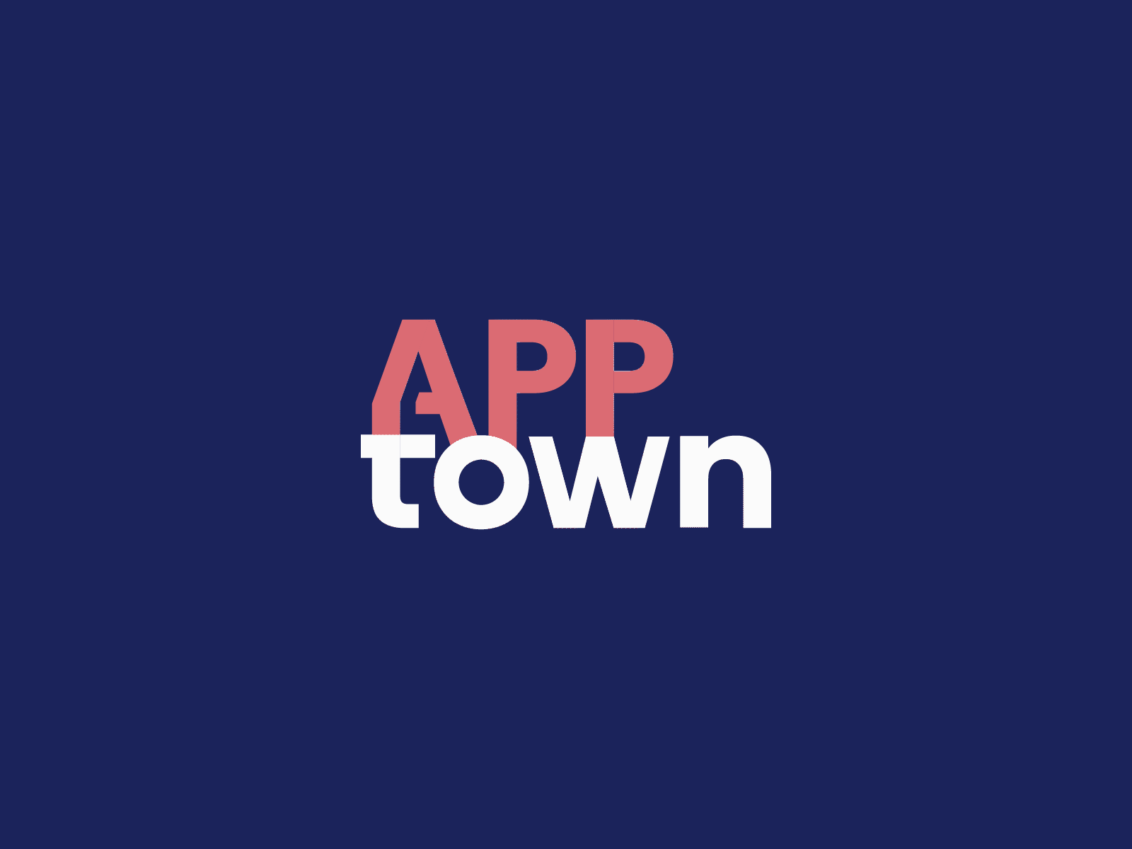 Apptown - logo after effects app branding business design gif logo motion graphics vector