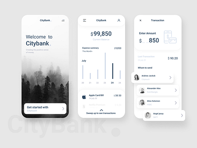 Bank app concept