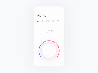 Smart Home 2d animation app clean design flat graphics menu minimal ui ux vector