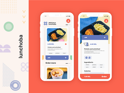 what makes lunch easy? lunchoba - online Cafeteria app appdesign cafeteria colorful delivery design lunch mobile mobile app mobile design mobileui orange order patterns taste ui uideisgn uiuxdesign ux uxdesign