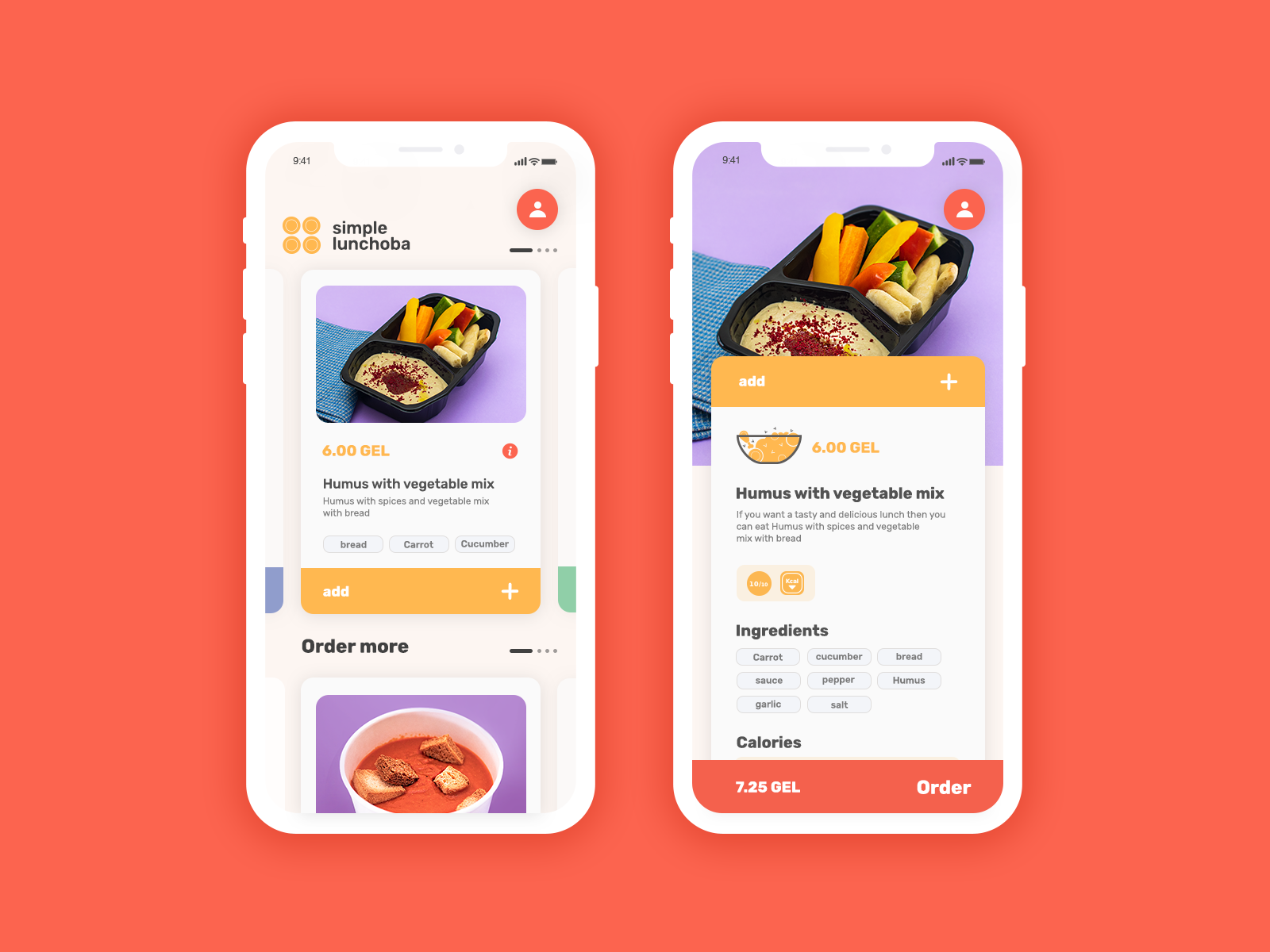 lunchoba-online cafeteria by Keti on Dribbble