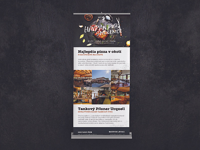 Havran pub 3/3 - ROLLUP banner banner ad black design flat havran logo modern print web