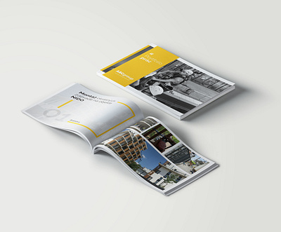 Portfolio Design - ASCgroup clean design flat illustration magazine minimalistic modern portfolio ui white yellow