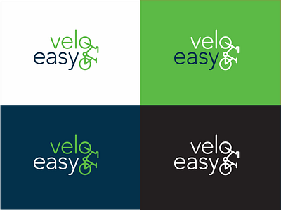 velo easy bicycle brand branding corporate icon identity logo marketing new velo