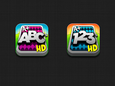Educational App Icons 123 abc app apple education hd icon itunes kids store