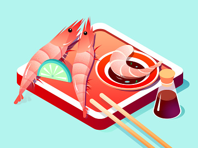Shrimp adobe adobeforfun au icon illustration shrimp