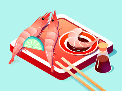 Shrimp adobe adobeforfun au icon illustration shrimp