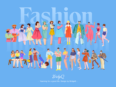 Fashion illustration-Yearning for a good life