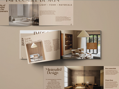 Minimalist Interior Design Brochure