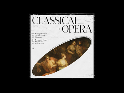 Album cover - Classical, Opera concept design editorial typogaphy