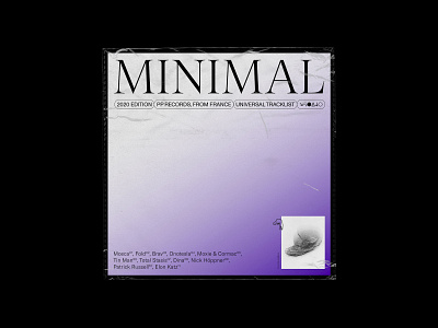 Album cover - Minimal concept design editorial minimalist typogaphy