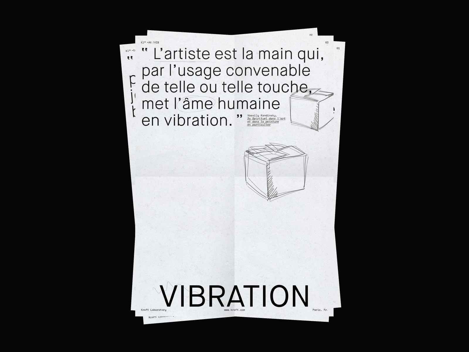 Kraft Posters, n°1 by Pauline Maudet on Dribbble