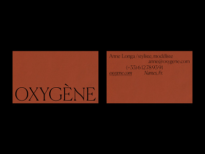 Oxygène - Cards concept design editorial graphic design layout minimalist typogaphy