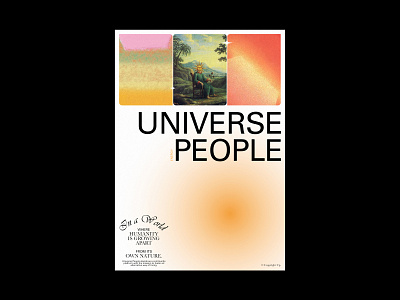 Universe People - Poster concept design editorial graphic design layout poster typogaphy