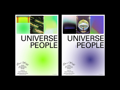 Universe People - Poster concept design editorial graphic design layout poster typogaphy