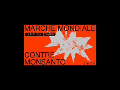 Marche Mondiale Contre Monsanto - Visual n1 concept design editorial graphic design layout typogaphy