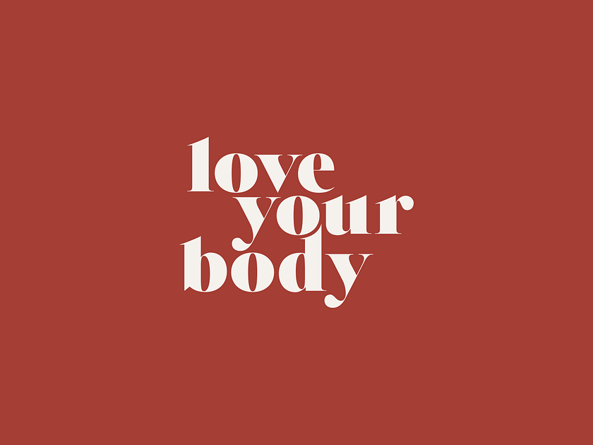 Love your body - Logo design by Pauline Maudet on Dribbble