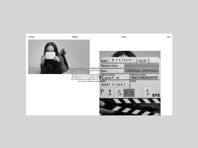 Convoy - Isabel Marant, layout design concept design editorial interface webdesign