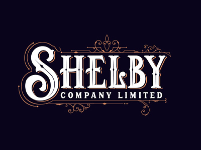 Shelby Company Limited absynth caligraphy company company logo filiature gold illustrator letter lettering netflix ornament shelby tommy shelby typography vintage vitorian whisky