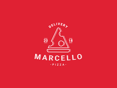 Marcello Pizza adobe ai delivery design freelance illustrator logo marcello pizza