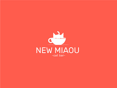 New Miaou - cat bar adobe ai animal bar cat illustrator logo miaou new
