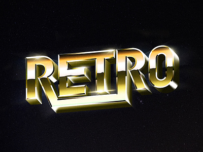Retro VHS lettering logo