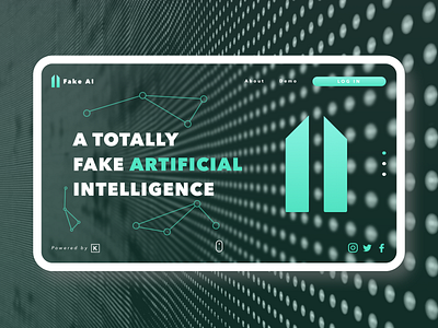 Fake AI 🤖 ai artificial intelligence landing page