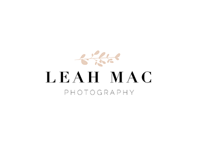 Leah Mac Photography logo brand design graphic design logo design