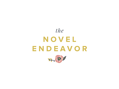 The Novel Endeavor logo brand design graphic design logo design