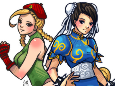 Sf girls drawing fanart gaming illustration photoshop